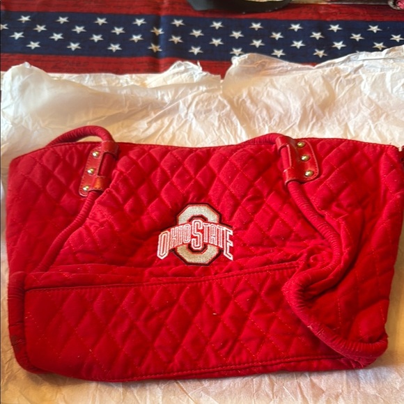 Ohio State Quilted Red Tote Bag - Picture 1 of 3